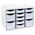 Moule De Classement Storebox Multi 11 Tiroirs Office - Gris Lumière - Exacompta
