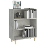 vidaXL Buffet Gris béton 69 5x32 5x90 cm Bois d'ingénierie