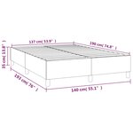 vidaXL Cadre de lit sans matelas rose 140x190 cm velours