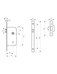 THIRARD - Serrure encastrable pour porte intérieure  axe 50mm  bouts ronds  blanc