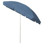 vidaXL Parasol de plage Bleu 300 cm