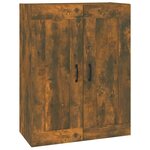 vidaXL Armoire murale suspendue Chêne fumé 69 5x32 5x90 cm