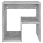 vidaXL Tables de chevet 2 Pièces gris béton 40x30x40 cm bois d'ingénierie