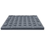 vidaXL Carreaux de protection antichoc 18Pièces Caoutchouc 50x50x3cm Gris