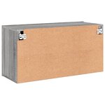 vidaXL Meuble TV mural sonoma gris 80x30x41 cm