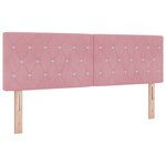 Literie Box Spring vidaXL avec Matelas Rose 140x200 cm Velours