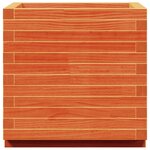 vidaXL Jardinière cire marron 50x50x49 5 cm bois de pin massif