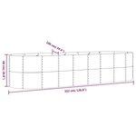 vidaXL Lit surélevé de jardin Acier enduit de poudre Anthracite
