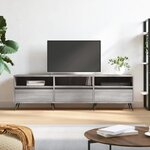 vidaXL Meuble TV sonoma gris 150x30x44 5 cm bois d'ingénierie