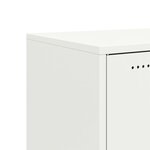 vidaXL Buffet blanc 68 5x39x72 cm acier laminé à froid
