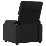 vidaXL Fauteuil de massage inclinable Noir Similicuir