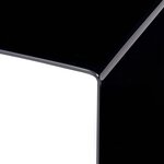 vidaXL Table basse Noir 50x50x45 cm Verre trempé