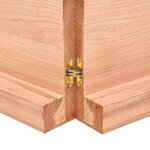 vidaXL Dessus de table bois massif traité bordure assortie