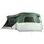 vidaXL Tente de camping avec porche 4 personnes vert imperméable