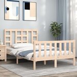 vidaXL Cadre de lit sans matelas 120x200 cm bois de pin massif