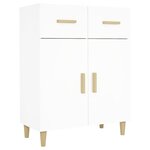 vidaXL Buffet blanc 69 5x34x89 cm bois d’ingénierie