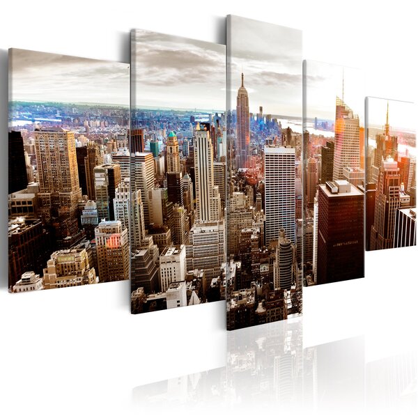 Tableau - grey tower blocks l x h en cm 100x50
