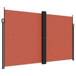 vidaXL Auvent latéral rétractable terre cuite 200x1000 cm
