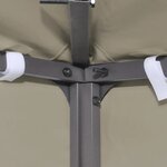 vidaXL Couverture de dessus de belvédère 310 g / m² 4x3 m Beige