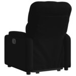vidaXL Fauteuil inclinable noir tissu