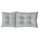 vidaXL Coussins de chaise à dossier haut lot de 2 gris clair mélangé