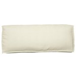 vidaXL Coussin de palette pour dossier crème 120x40x12 cm en tissu Oxford