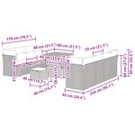 vidaXL Ensemble de Canapés de Jardin de 10 pièces avec Coussins en Poly Rotin Beige