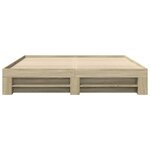 vidaXL Cadre de lit chêne sonoma 200x200 cm bois d'ingénierie