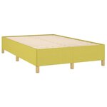 vidaXL Cadre de lit sans matelas vert 120x200 cm tissu