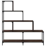vidaXL Bibliothèque à 4 niveaux chêne marron bois d'ingénierie