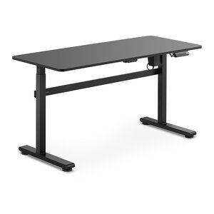 Bureau assis-debout 140 x 60 cm acier peint par poudrage noir 14_0005951