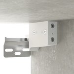 vidaXL Tables de chevet murales 2 Pièces gris béton 35x35x20 cm