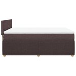 vidaXL Sommier à lattes de lit avec matelas Marron foncé 140x200 cm