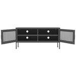 vidaXL Meuble TV Anthracite 105x35x50 cm Acier