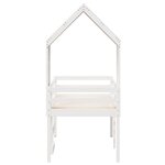 vidaXL Lit haut sans matelas blanc 75x190 cm bois de pin massif