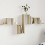 vidaXL Étagère murale chêne sonoma 104 5x10x43 cm bois d'ingénierie