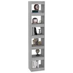 vidaXL Bibliothèque/Séparateur de pièce Sonoma gris 40x30x198 cm