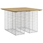 vidaXL Banc de jardin design gabion 100x102x72 cm bois de pin imprégné