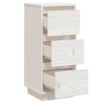 vidaXL Buffets 2 Pièces Blanc 32x34x75 cm Bois massif de pin