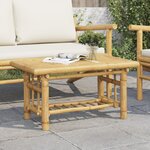 vidaXL Table basse 70x45x36 cm bambou