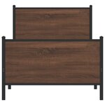 vidaXL Cadre de lit métal avec tête de lit et pied de lit 90x190 cm