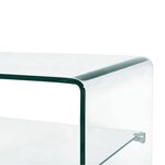 vidaXL Table basse Clair 50x45x33 cm Verre trempé