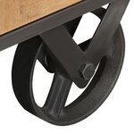 vidaXL Meuble TV 110x30x49 cm Bois de récupération massif