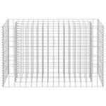 vidaXL Lit surélevé à gabion Acier galvanisé 90x30x60 cm
