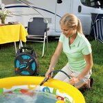 Gardena jeu d'enrouleur de tuyau classic 15 15 m gris et bleu 2662-20