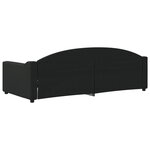 vidaXL Lit de repos noir 90x200 cm tissu