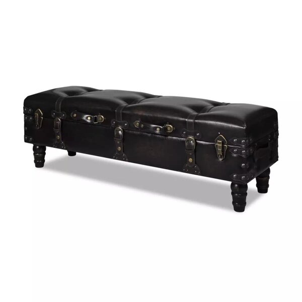 vidaXL Banc long de rangement marron