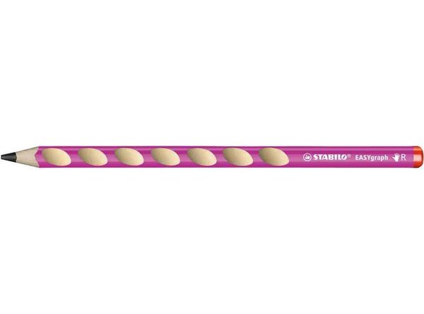Crayon graphite STABILO EASYgraph HB droitier - rose STABILO