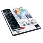 Boite De 100 Plats Pour Relier Pvc 30x100e - A4 - Cristal - Exacompta