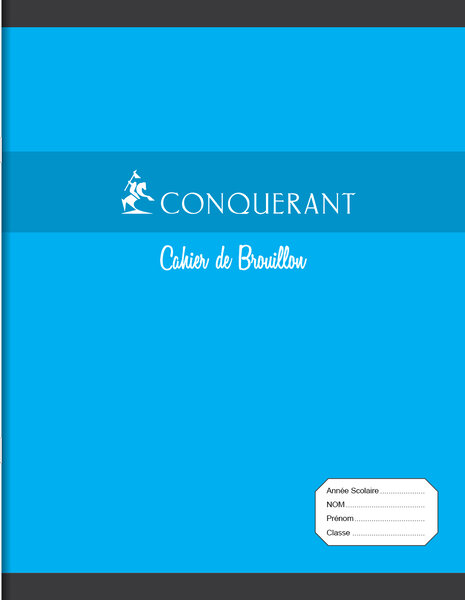 Cahier de brouillon 170 x 220 mm 96 Pages 56g CONQUÉRANT SEPT